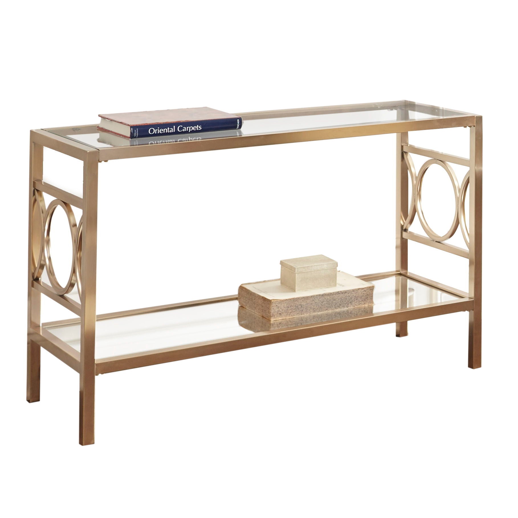 Olympia - Sofa Table - Gold - Hornell Furniture Outlet
