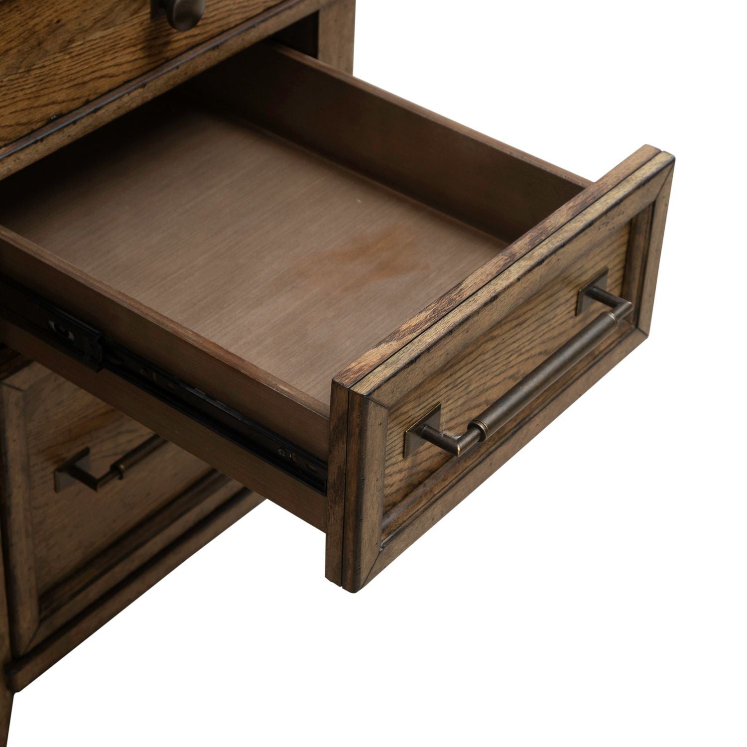 Carolina Park - Jr Executive Credenza - Brown - Hornell Furniture Outlet