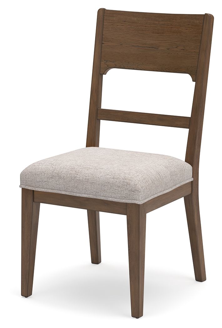 Cabalynn - Oatmeal / Light Brown - Dining Uph Side Chair (Set of 2) - Hornell Furniture Outlet