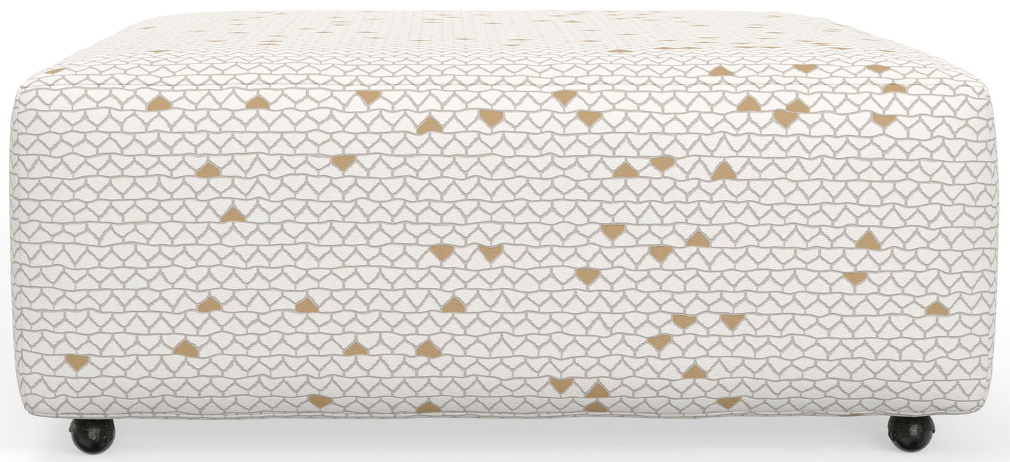Sanctuary - Castered Cocktail Ottoman - Chalk - Hornell Furniture Outlet