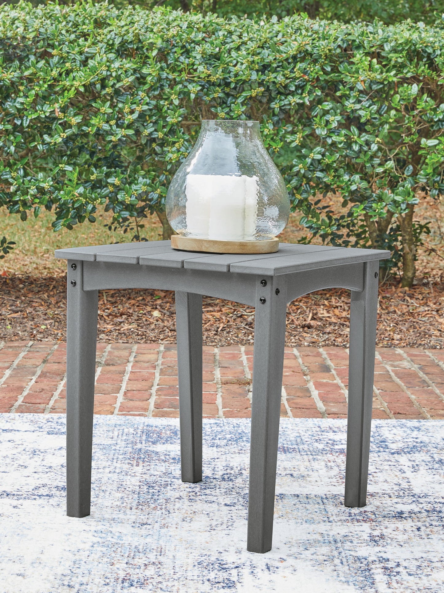 Cove Beach - Square End Table - Gray - Hornell Furniture Outlet