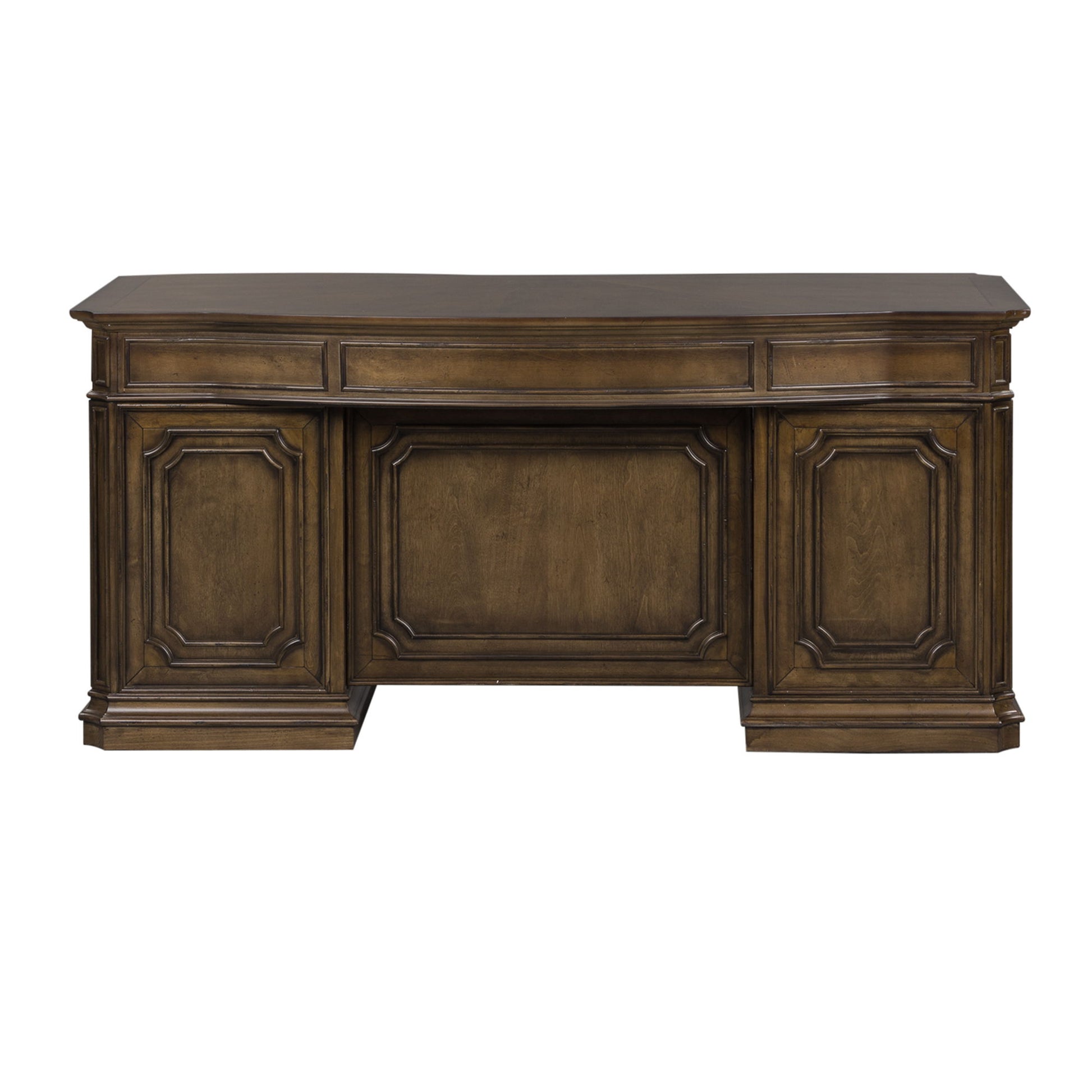 Amelia - Jr Executive Desk - Dark Brown - Hornell Furniture Outlet