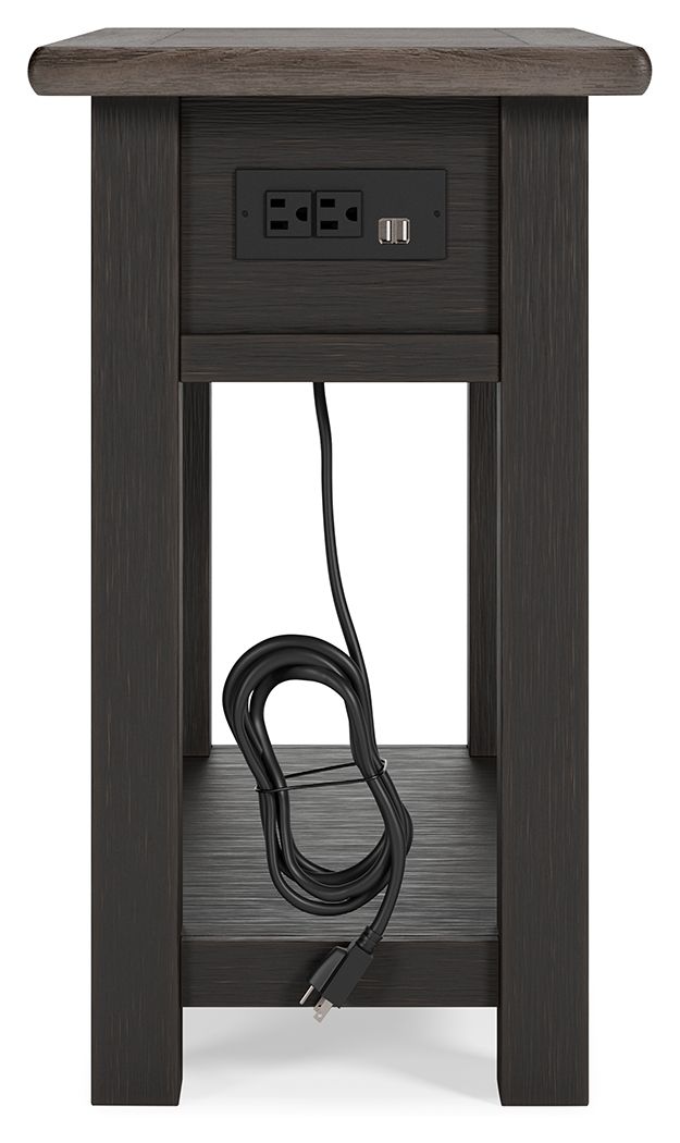 Tyler Creek - Black / Gray - Chair Side End Table - Hornell Furniture Outlet