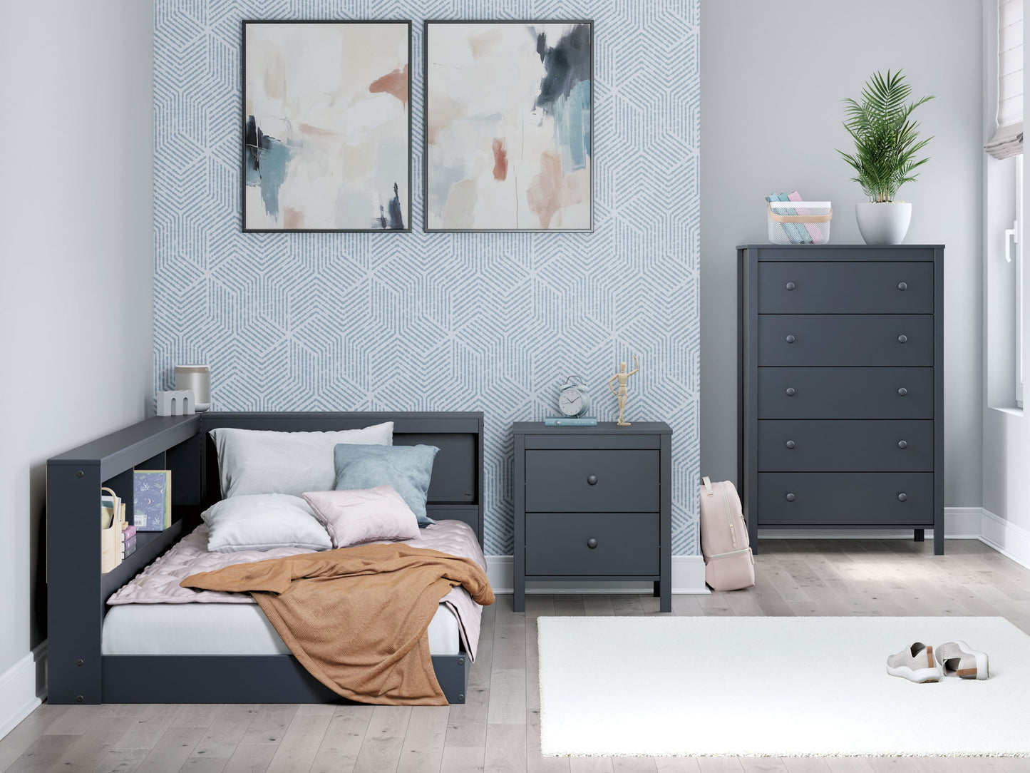 Simmenfort - Bookcase Storage Bed - Hornell Furniture Outlet