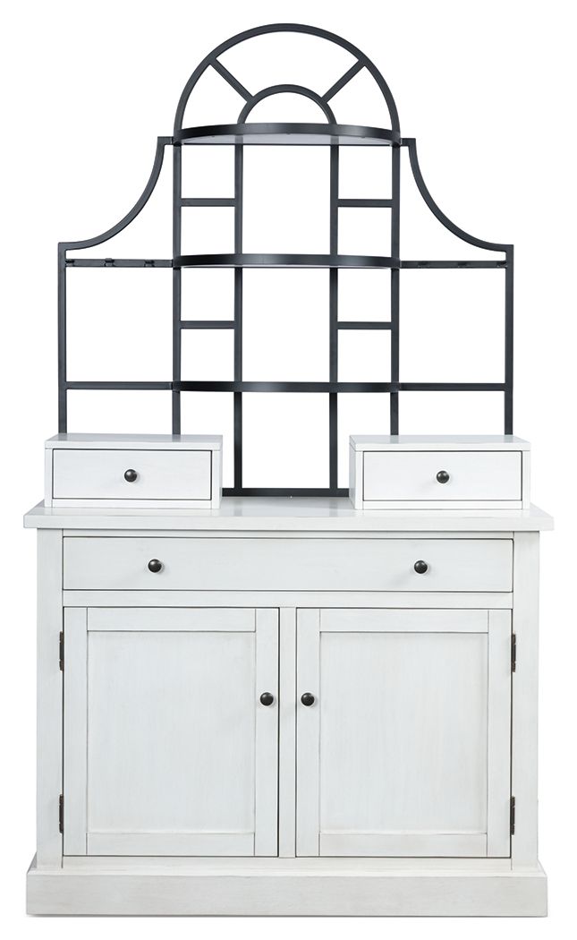 Greddinton - White - Baker's Rack - Hornell Furniture Outlet