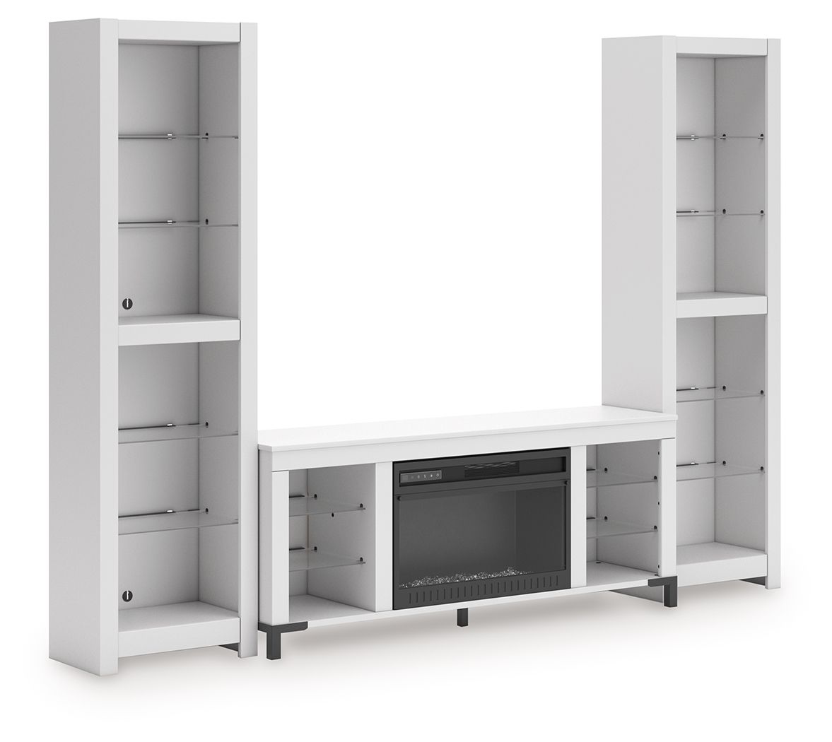 Brollevi - White - 3 - Piece Entertainment Center - Hornell Furniture Outlet