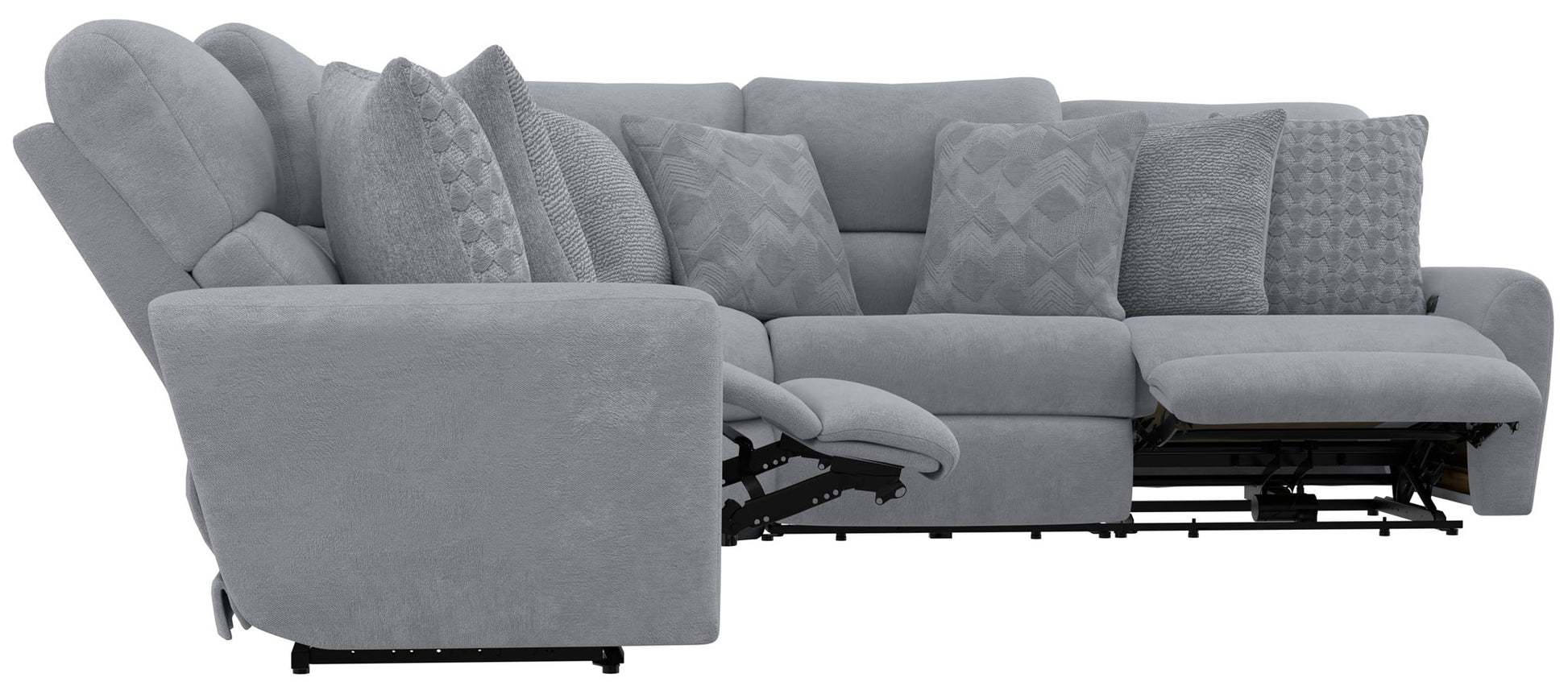 Majesty - Deep Seating Power Reclining Sectional - Hornell Furniture Outlet
