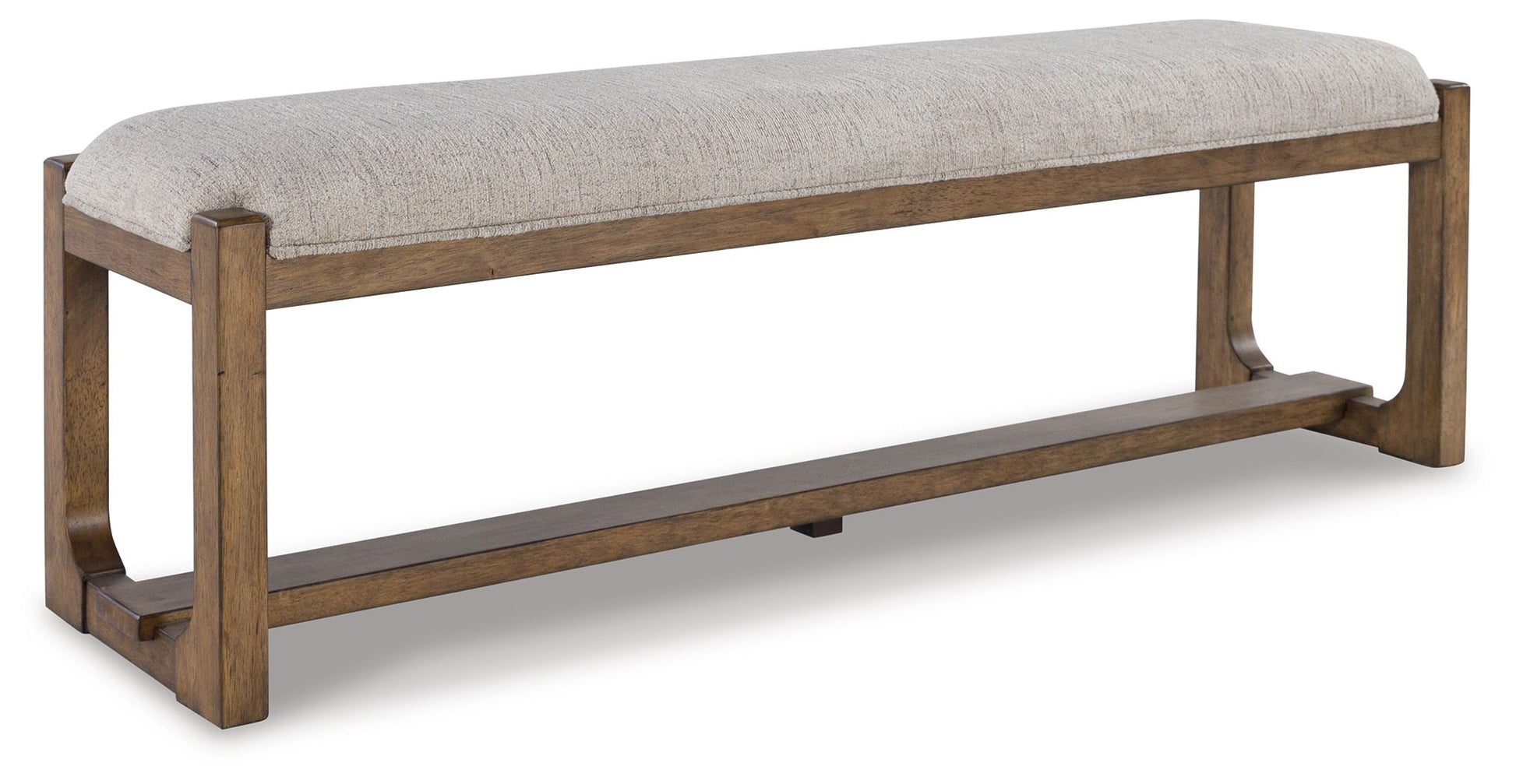 Cabalynn - Oatmeal / Light Brown - Large Uph Dining Room Bench - Hornell Furniture Outlet