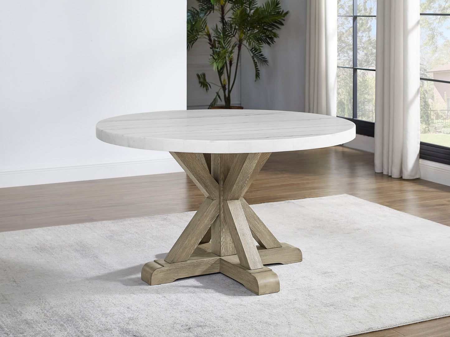 Carena - Round Table - Brown - Hornell Furniture Outlet