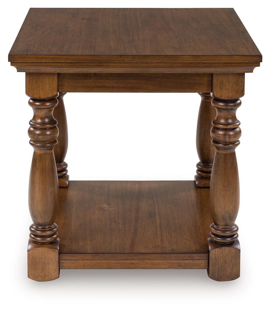 Sturlayne - Brown - Rectangular End Table - Hornell Furniture Outlet