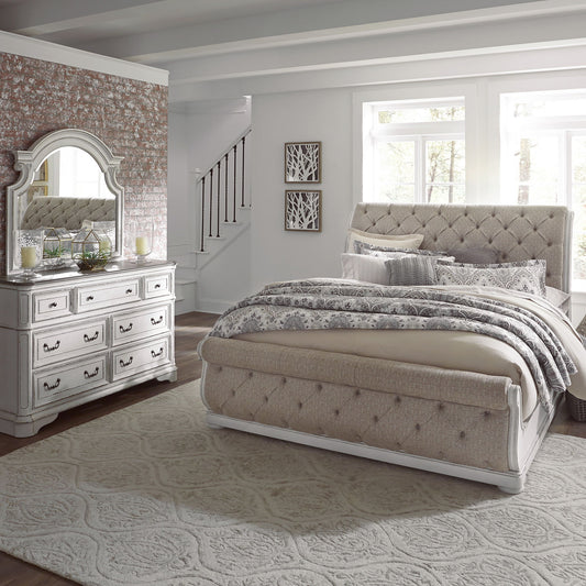 Magnolia Manor - Sleigh Bedroom Set - Hornell Furniture Outlet
