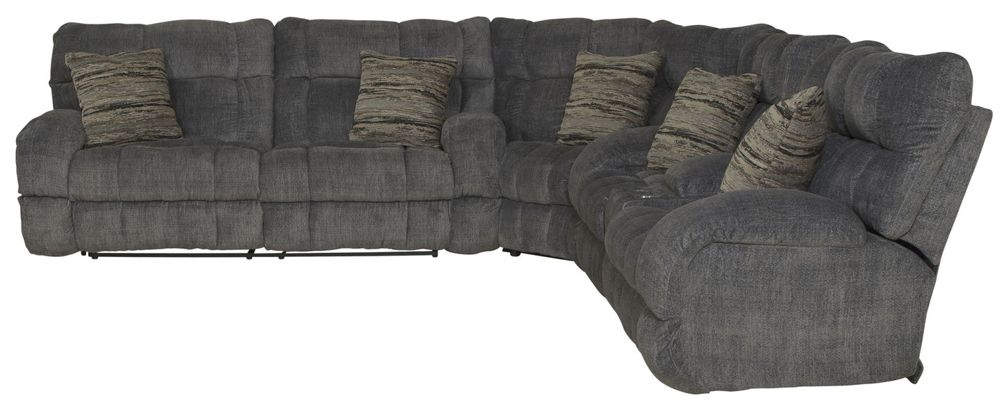 Ashland - Reclining Sectional With 4 Lay Flat Reclining Seats - Hornell Furniture Outlet