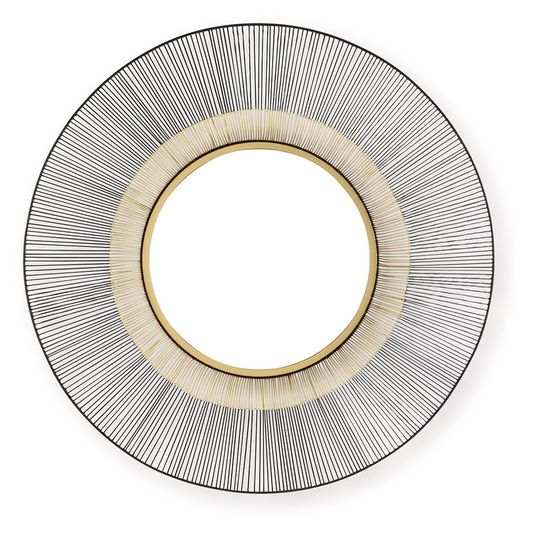 Dallmen - Black / Gold Finish - Accent Mirror - Hornell Furniture Outlet