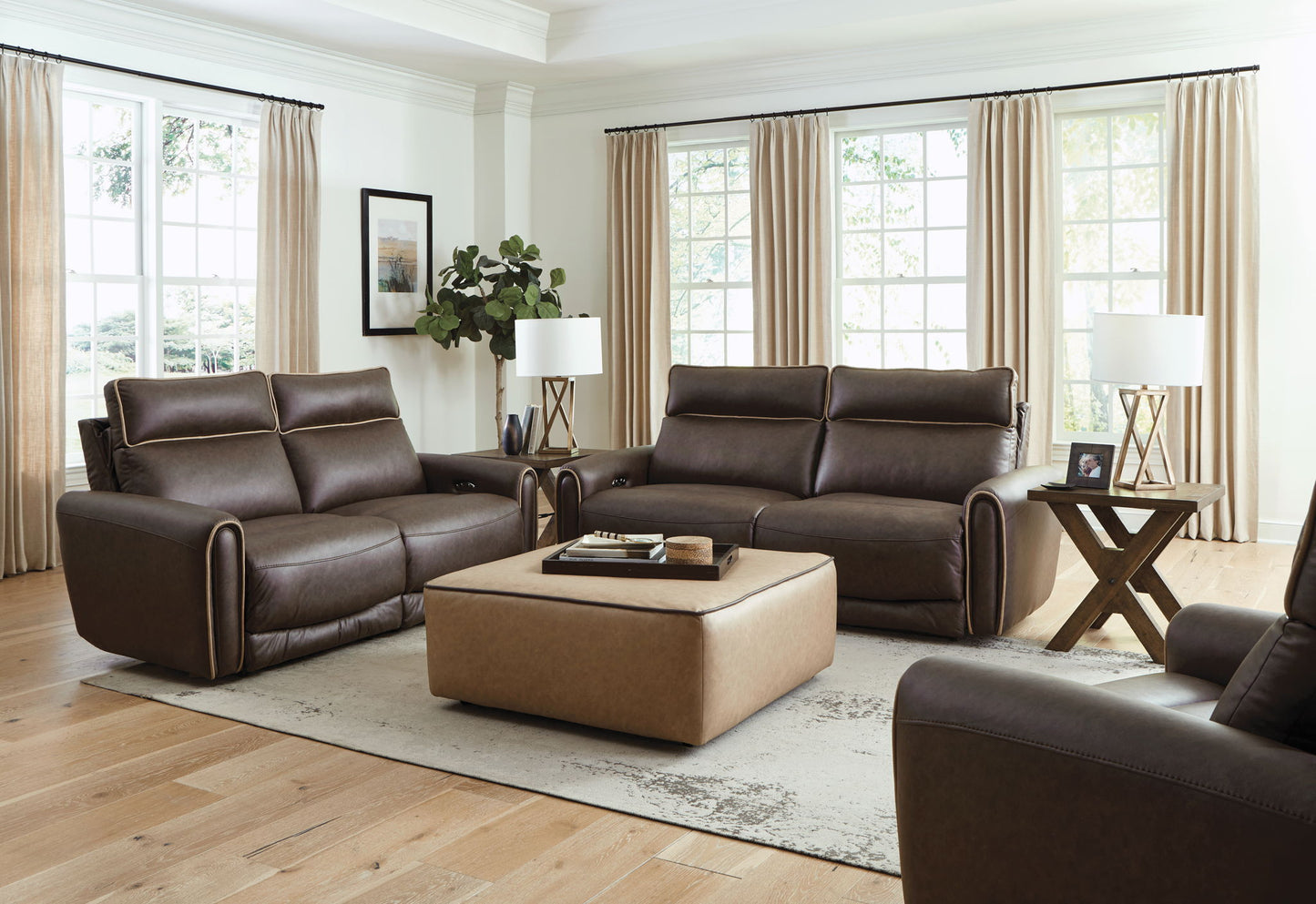 Nico - Castered Cocktail Ottoman - Hornell Furniture Outlet