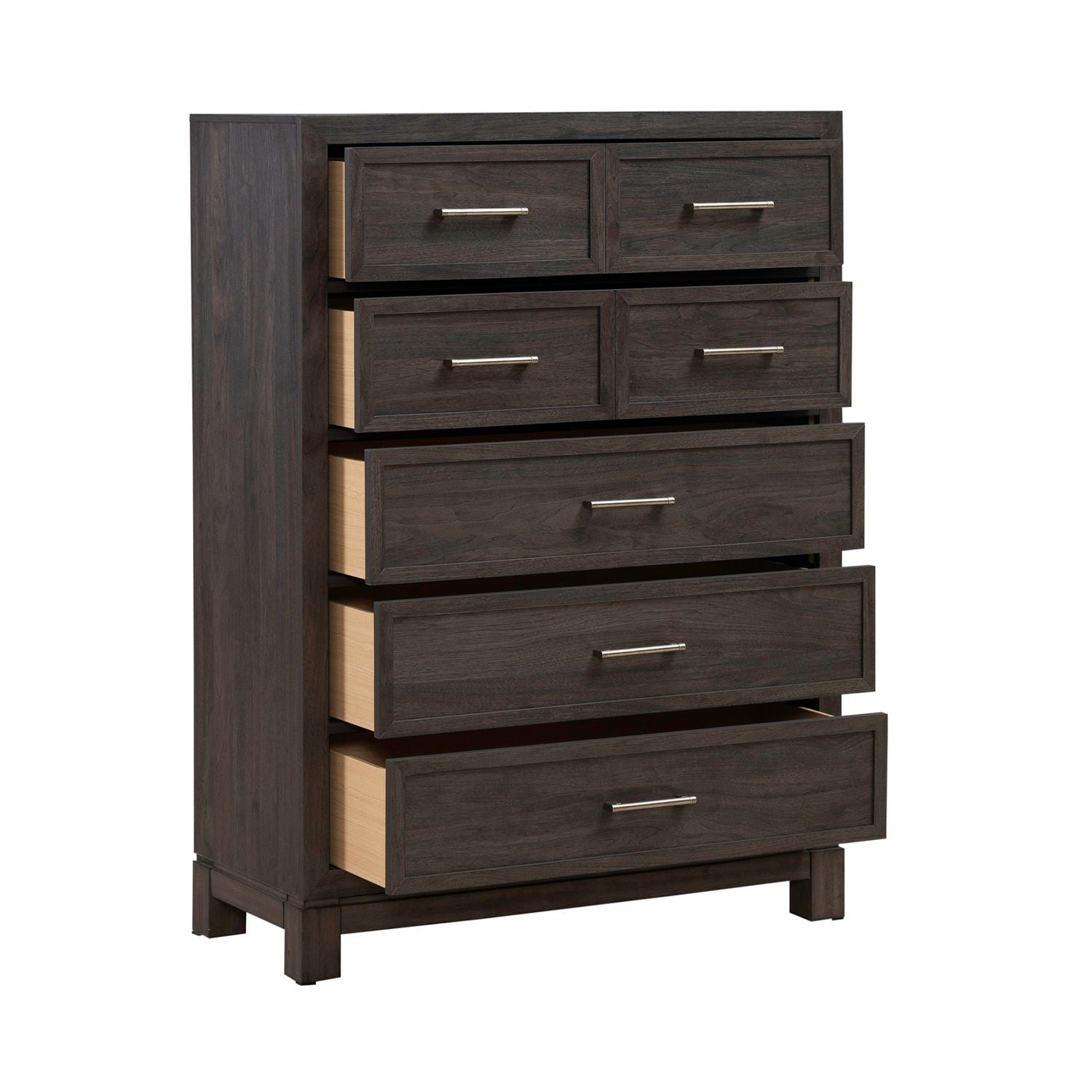 Modern Edge - 5 Drawer Chest - Brown - Hornell Furniture Outlet