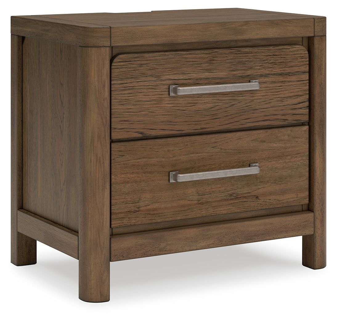 Cabalynn - Light Brown - Two Drawer Night Stand - Hornell Furniture Outlet