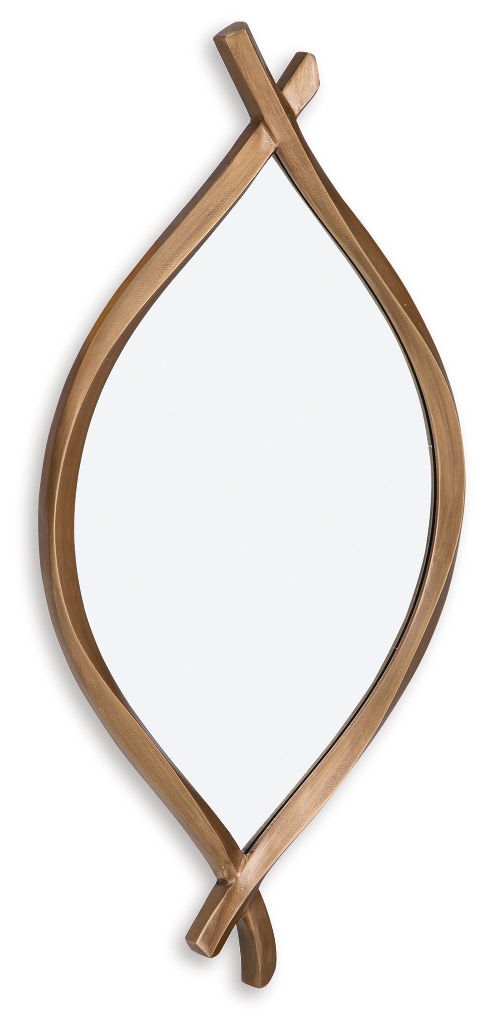 Bartner - Antique Gold Finish - Accent Mirror - Hornell Furniture Outlet