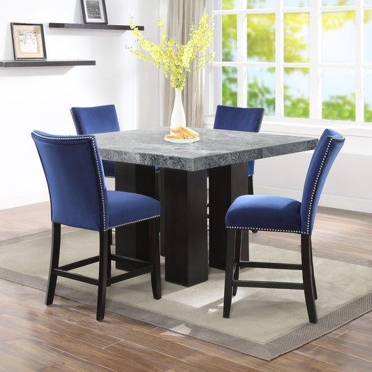 Camila - Square Counter Dining Set - Gray Top - Hornell Furniture Outlet