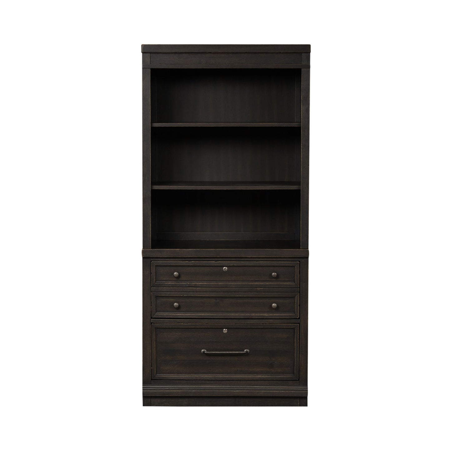 Harvest Home - 2 Piece Hutch & Cabinet Set - Black - Hornell Furniture Outlet