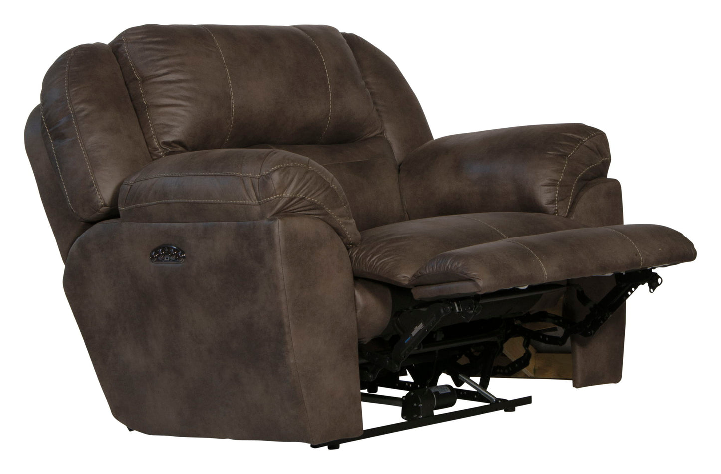 Ferrington - Power Lay Flat Recliner with Power Adjustable Headrest - Hornell Furniture Outlet