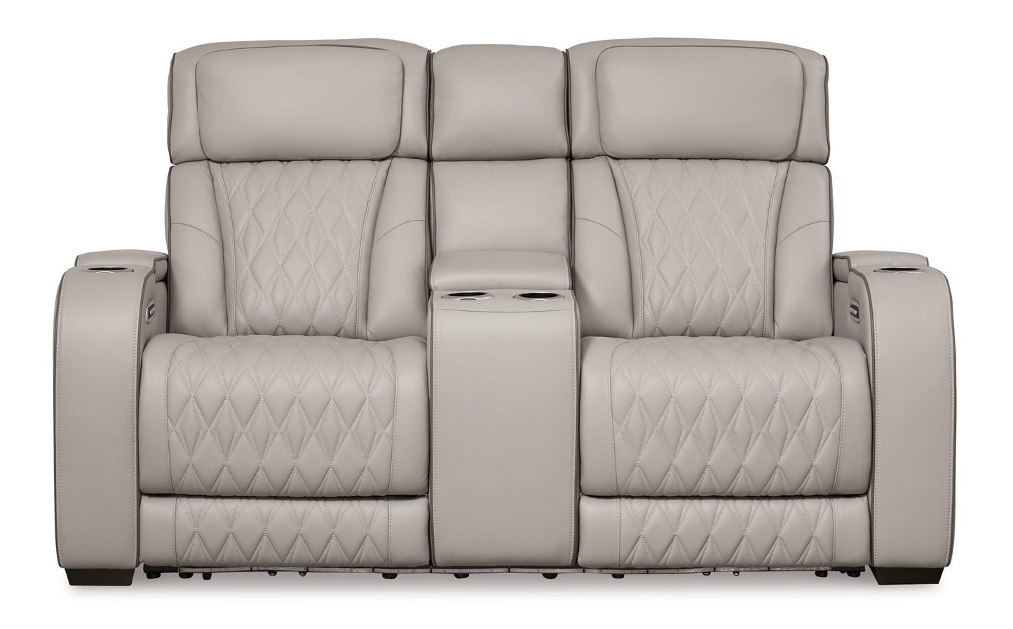 Boyington - Power Reclining Loveseat With Console/Adj Hdrst - Hornell Furniture Outlet