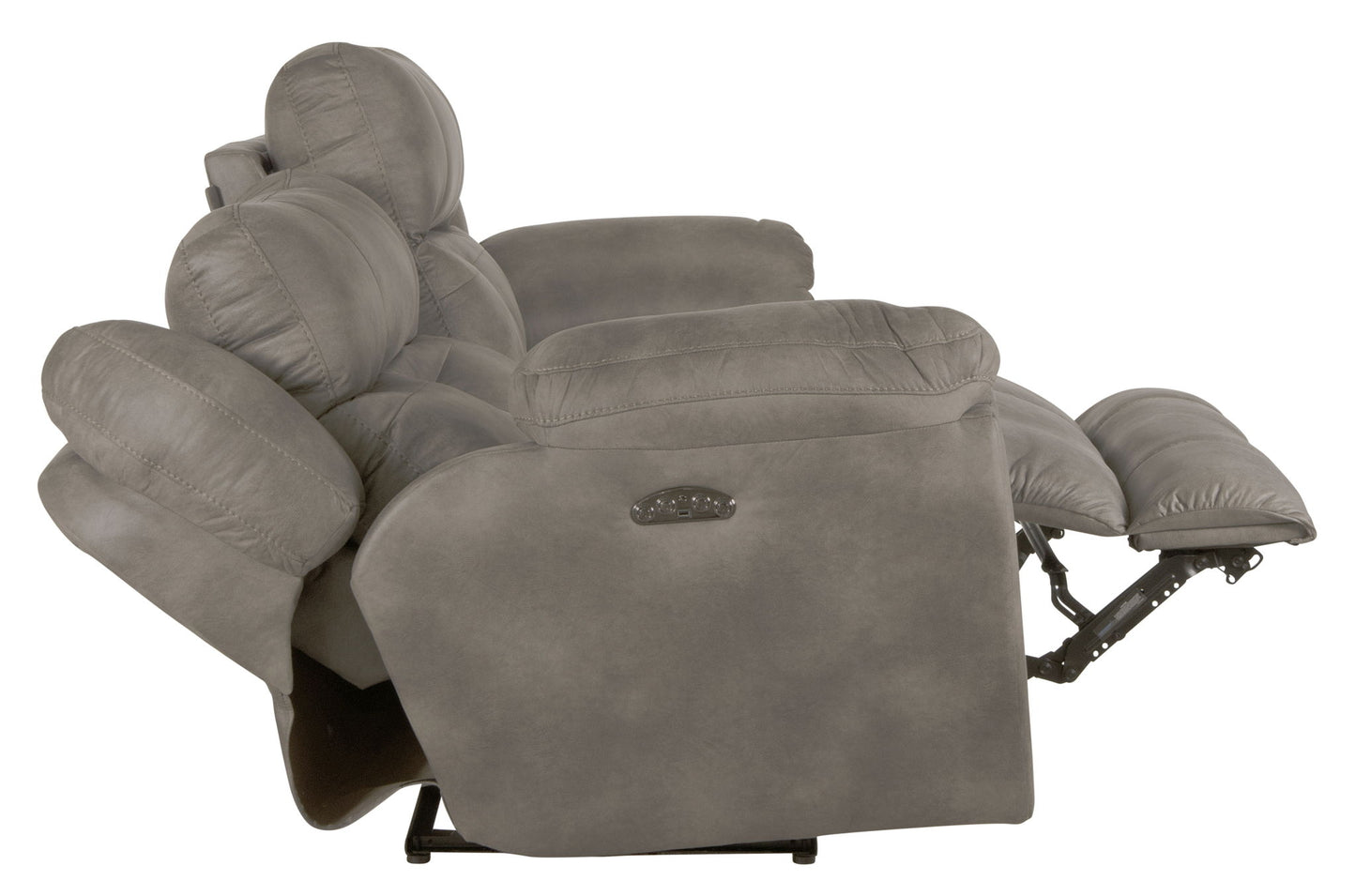 Ferrington - Power Lay Flat Reclining Sofa with Power Adjustable Headrest - Hornell Furniture Outlet