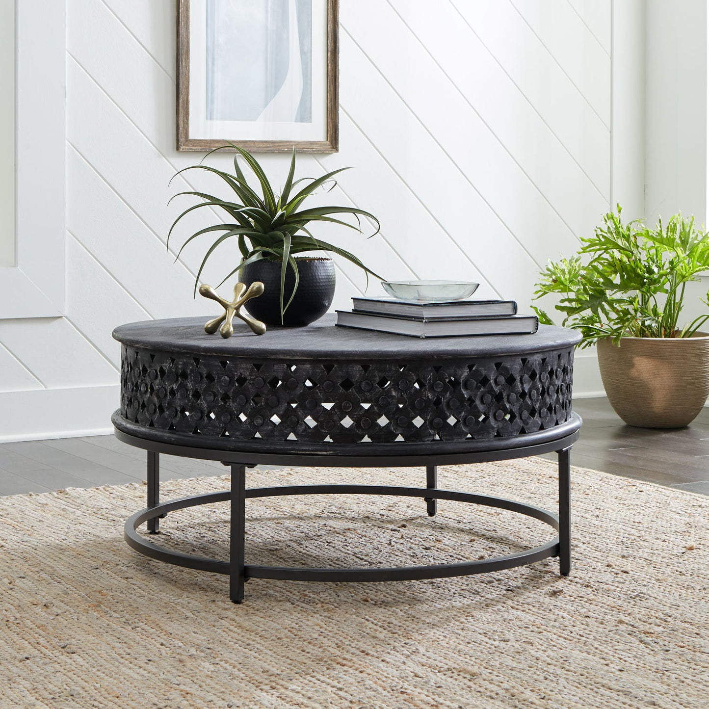 Stella - Accent Cocktail Table - Chalkboard Black - Hornell Furniture Outlet