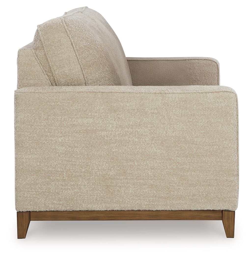 Arendale - Desert - Loveseat With Dark Cushions - Hornell Furniture Outlet