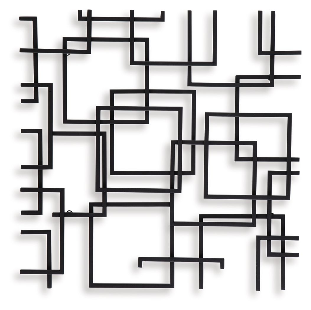 Aadanton - Black - Wall Decor - Hornell Furniture Outlet