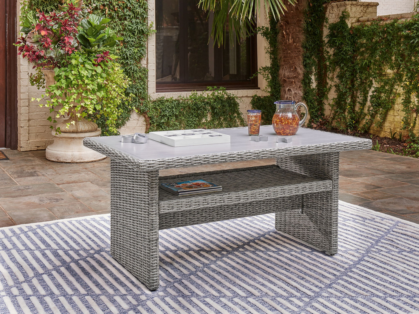 Naples Beach - Light Gray - RECT Multi - Use Table - Hornell Furniture Outlet