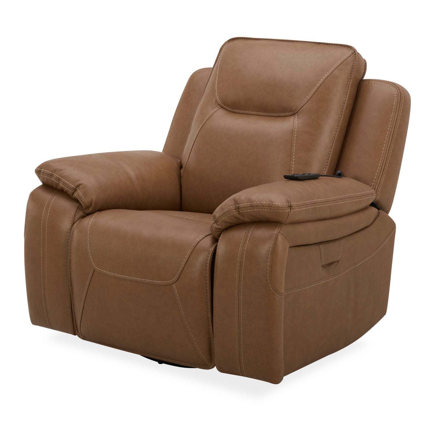 Callihan - Swivel Glider Recliner P3 - Brown - Hornell Furniture Outlet