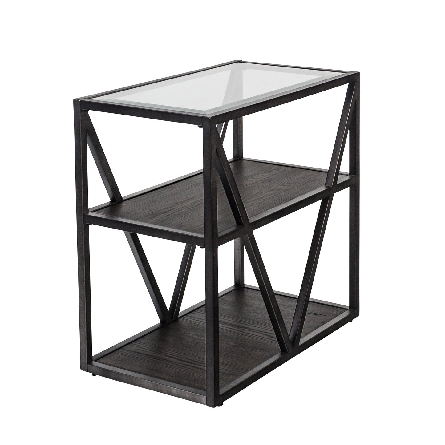Arista - Chair Side Table - Dark Gray - Hornell Furniture Outlet