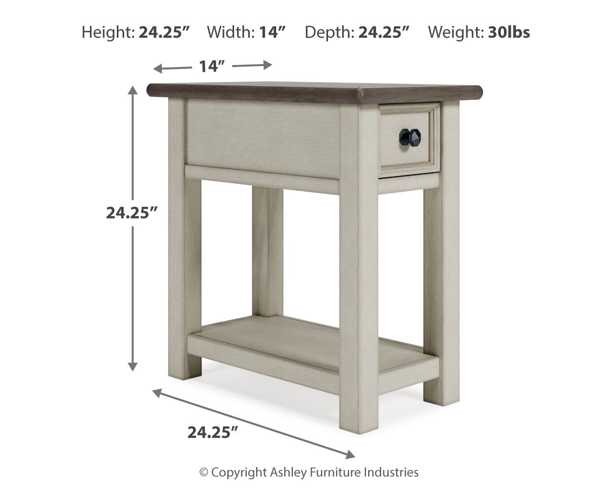 Bolanburg - Chair Side End Table - Hornell Furniture Outlet