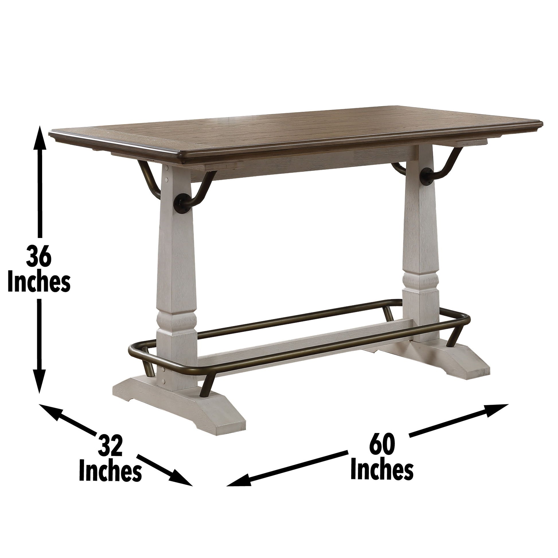 Pendleton - Gathering Table - White - Hornell Furniture Outlet