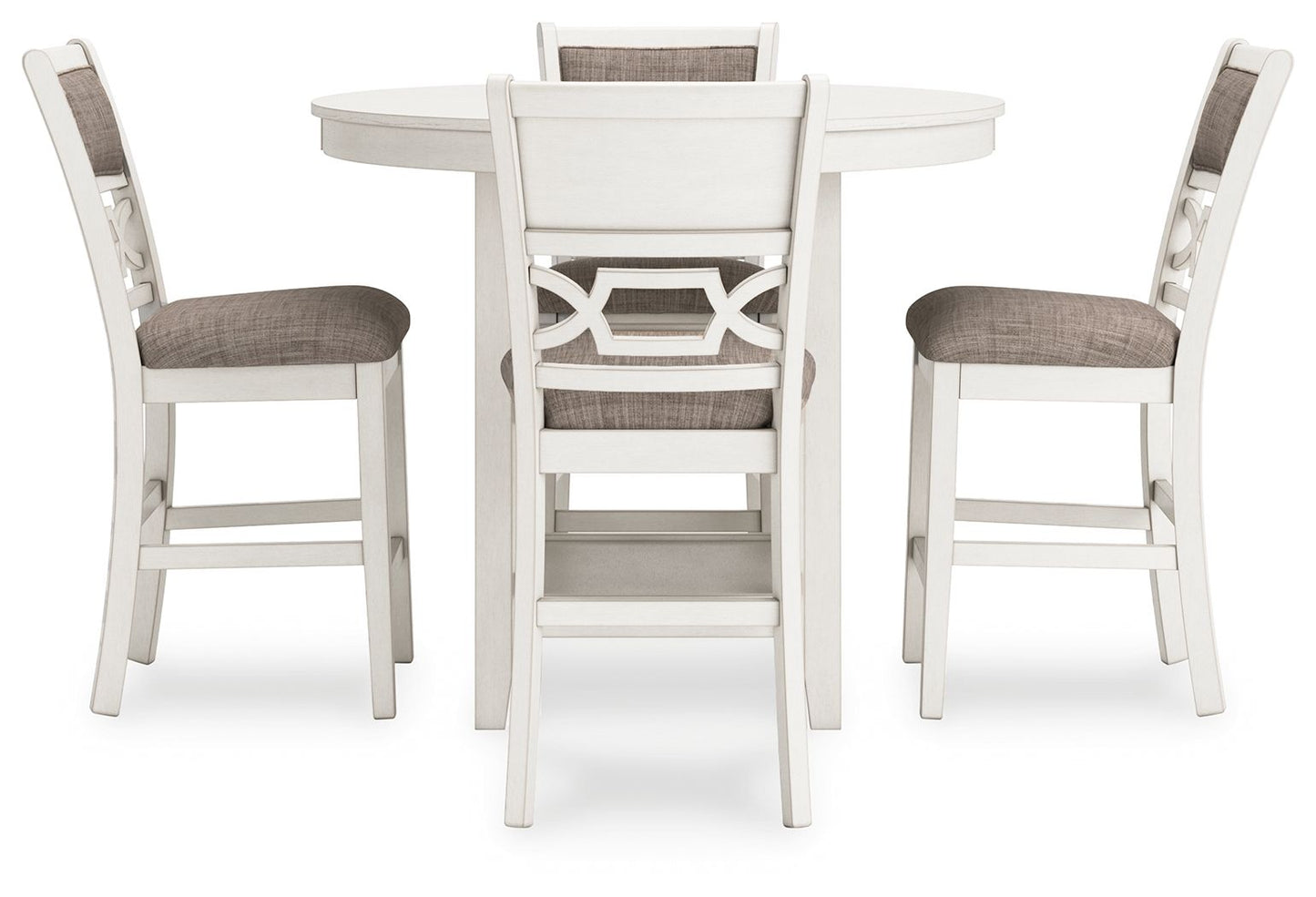 Erinberg - Antique White - Dining Room Counter Table Set (Set of 5) - Hornell Furniture Outlet