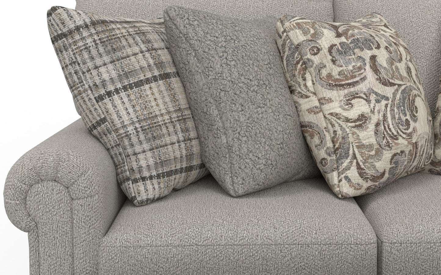Livingston - Sectional With Comfort Coil Seating, 40" Cocktail Ottoman And Accent Pillows Included - Hornell Furniture Outlet