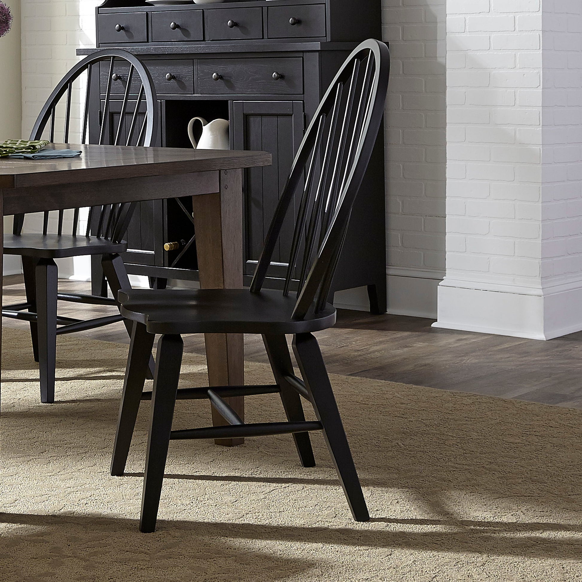 Hearthstone Ridge - Windsor Back Arm Chair - Hornell Furniture Outlet