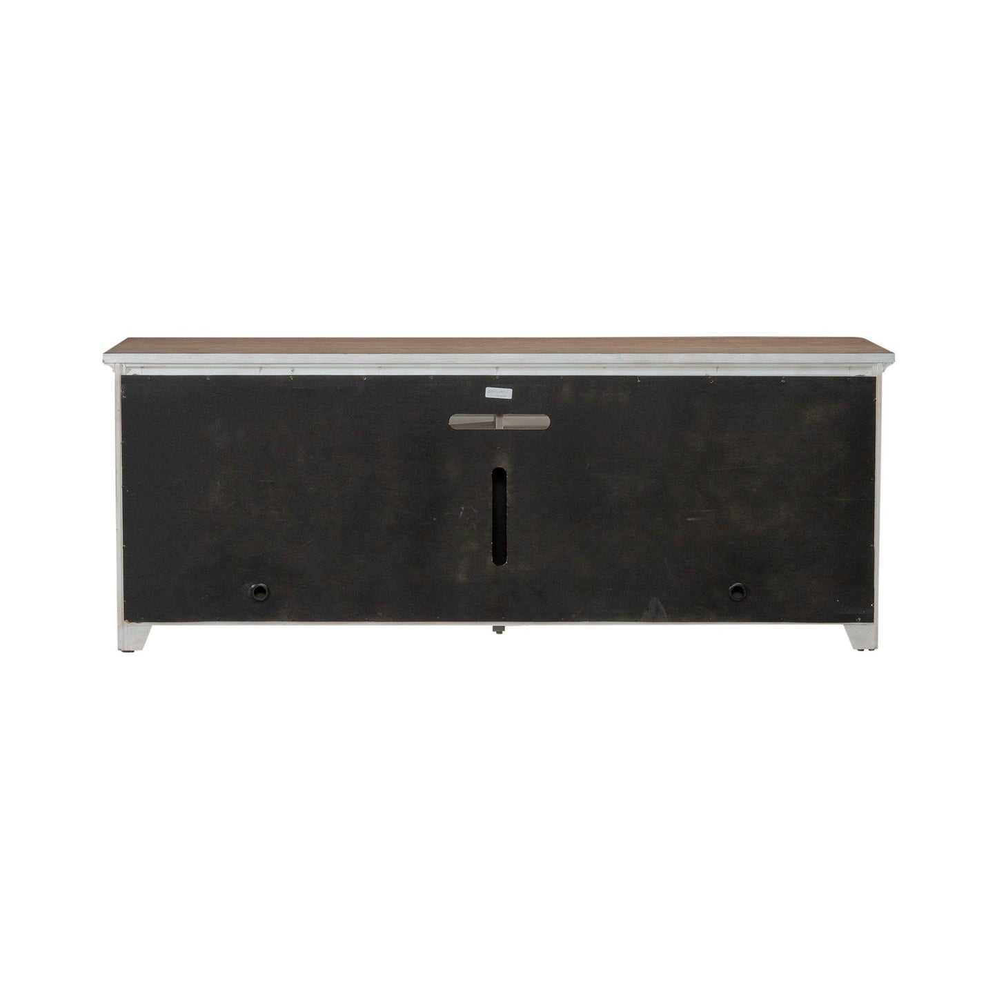 Fireplace TV Consoles - 79" Console With Fire - Medium Brown - Hornell Furniture Outlet