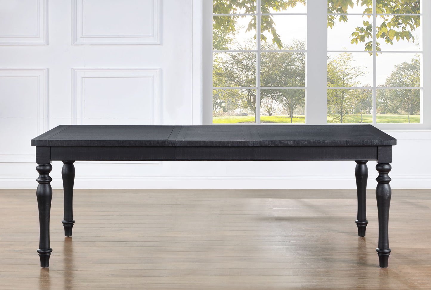 Odessa - Dining Table With Leaf - Black - Hornell Furniture Outlet