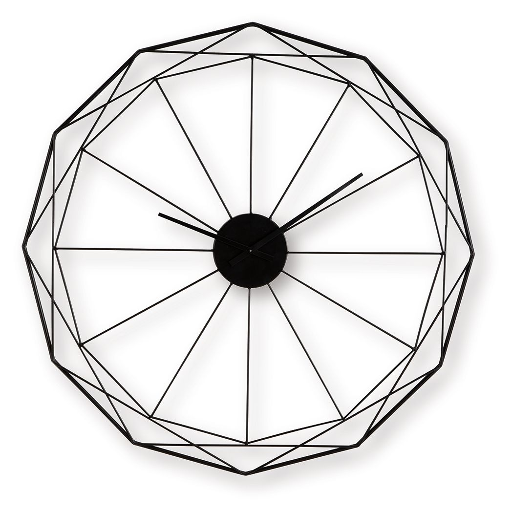 Arkthorne - Black - Wall Clock - Hornell Furniture Outlet