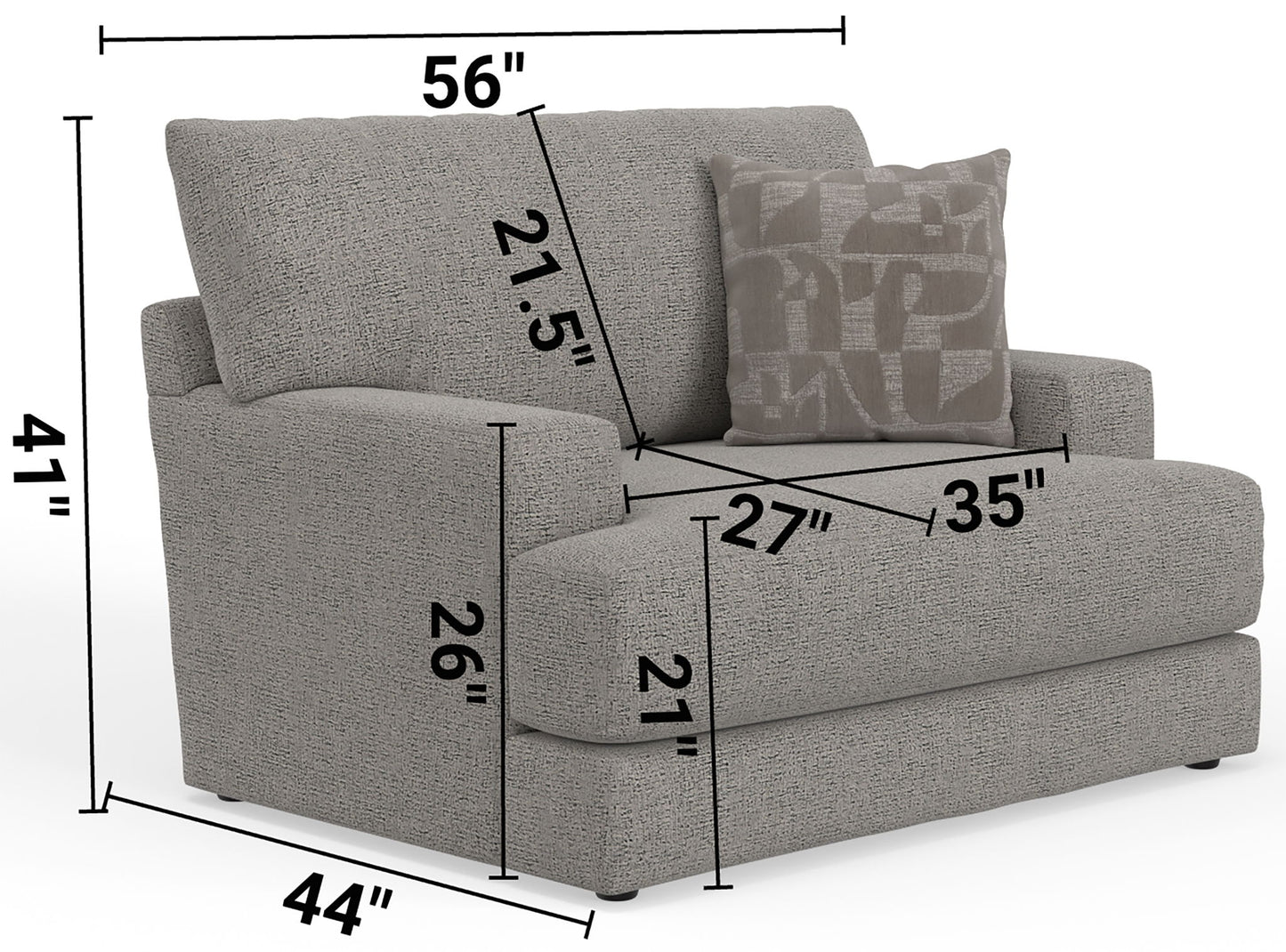 Zeke - Chair - Cloud - Hornell Furniture Outlet