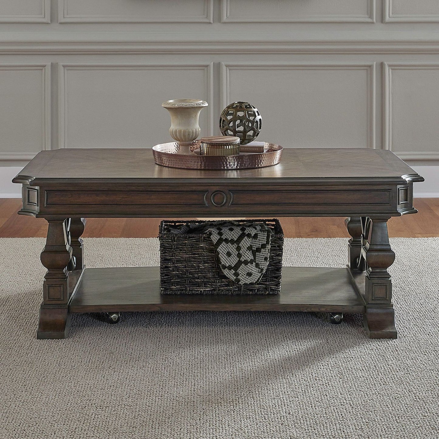 Provence Park - Cocktail Table - Brown - Hornell Furniture Outlet