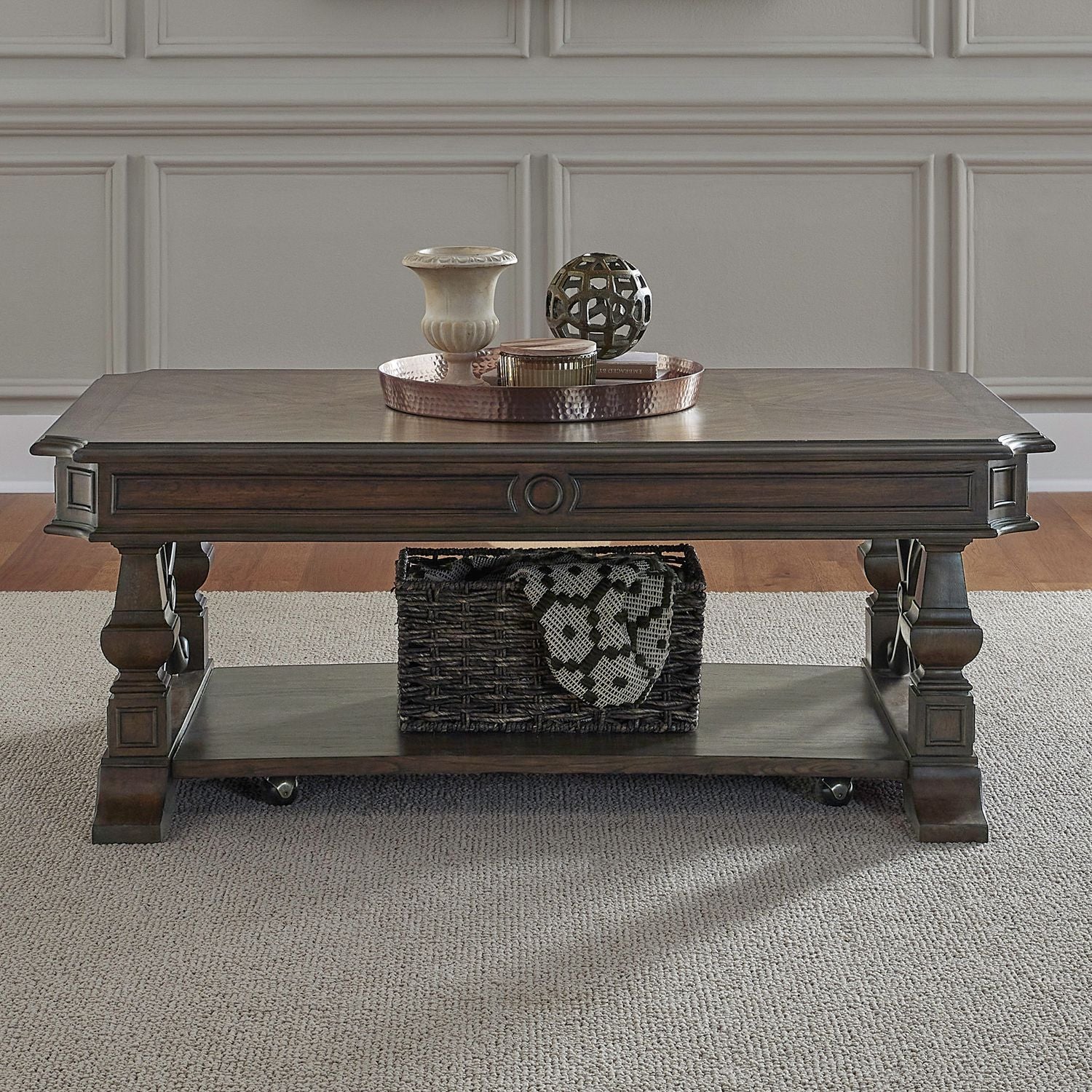 Provence Park - Cocktail Table - Brown - Hornell Furniture Outlet