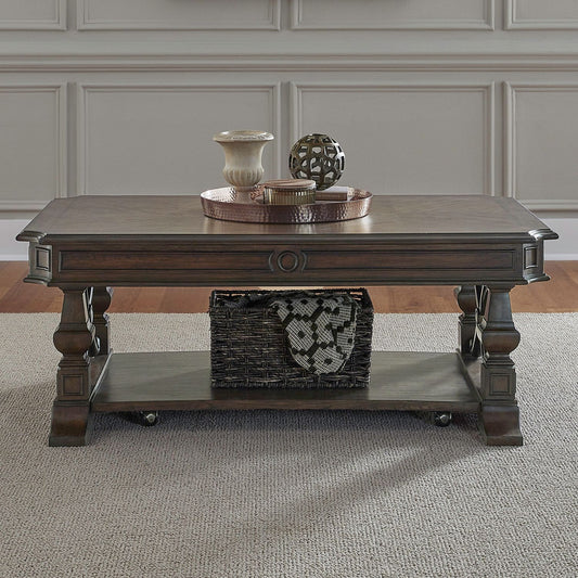Provence Park - Cocktail Table - Brown - Hornell Furniture Outlet