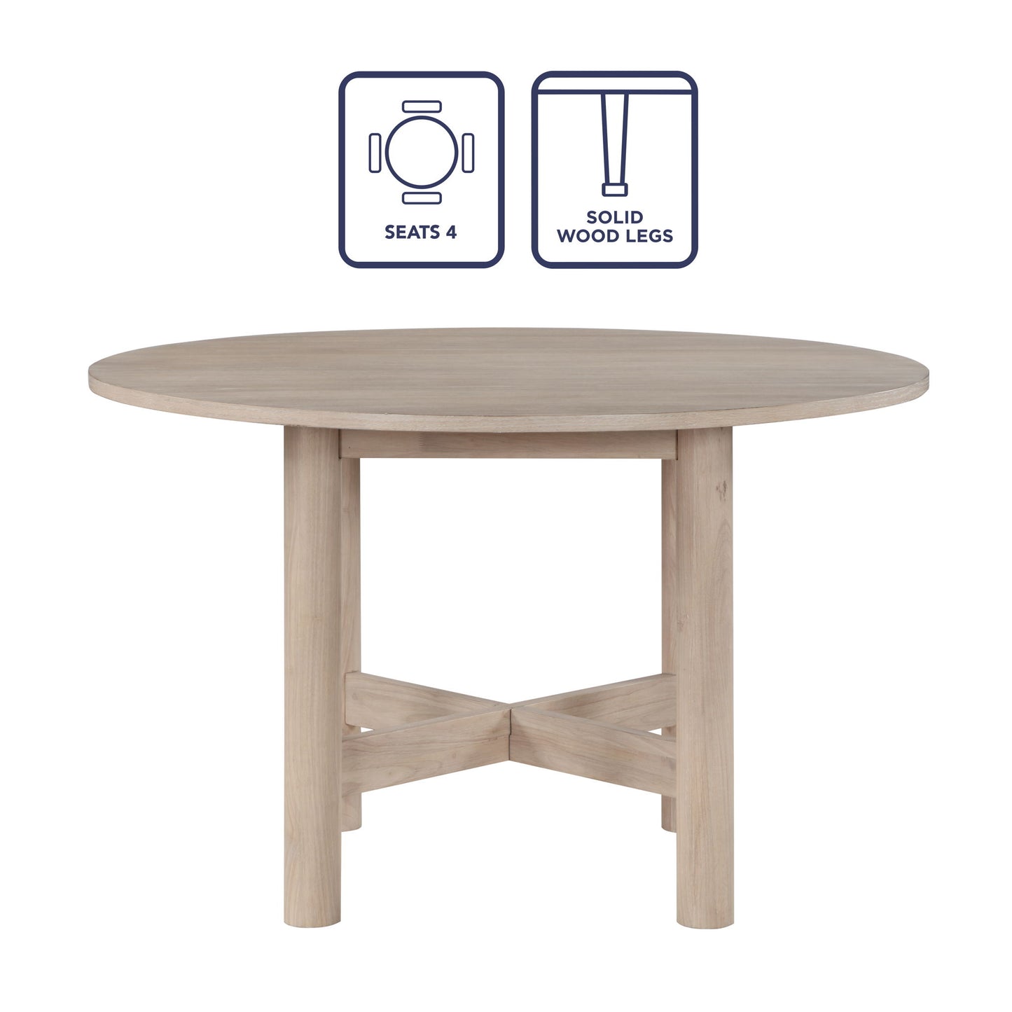 Gabby - Round Dining Table - Light Brown - Hornell Furniture Outlet
