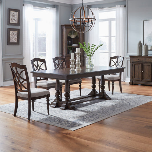 Arden Road - Trestle Table Set - Hornell Furniture Outlet