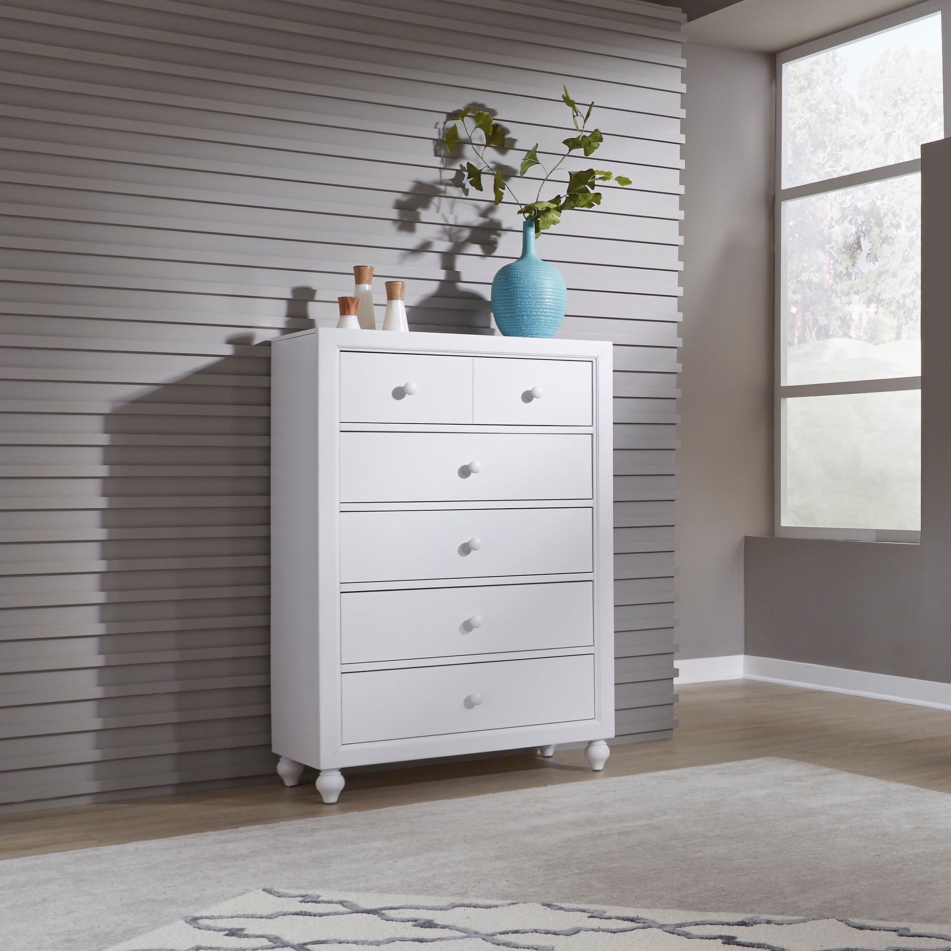Cottage View - 5 Drawer Chest - Hornell Furniture Outlet