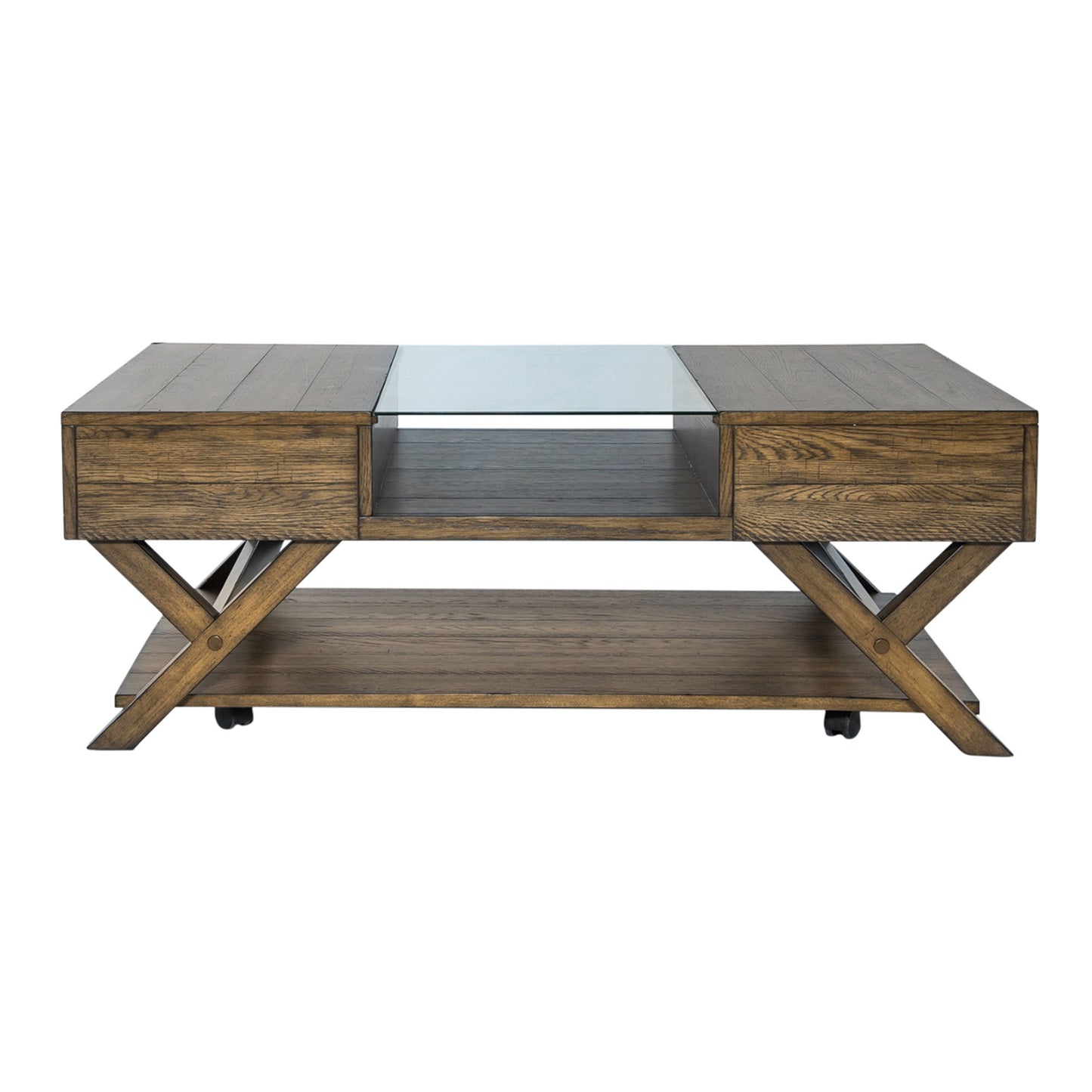 Lennox - Display Cocktail Table - Dark Brown - Hornell Furniture Outlet