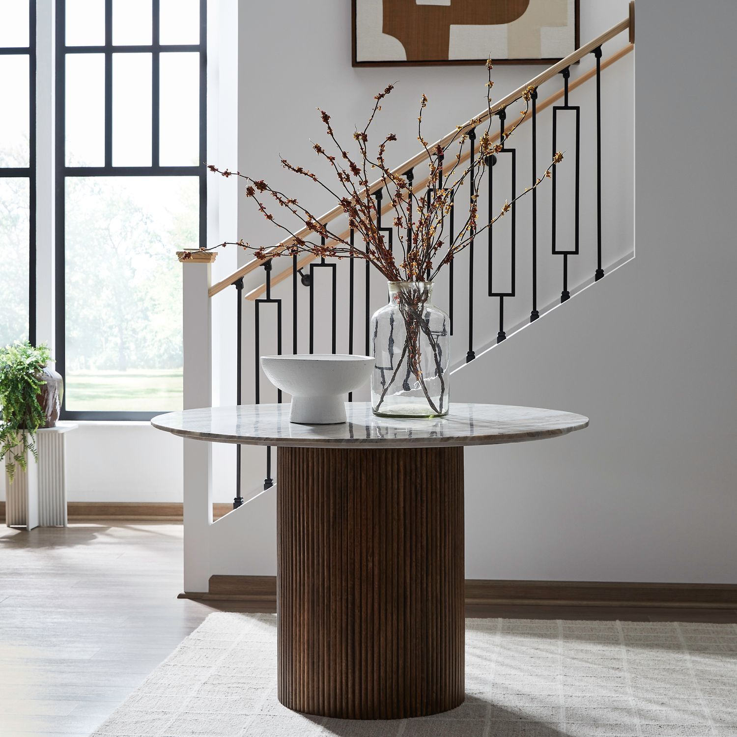 Kaleidoscope - Pedestal Table - Brown - Hornell Furniture Outlet