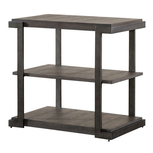 Modern View - 3 Piece Table Set (1 Oval Cocktail Table 2 End Tables) - Dark Gray - Hornell Furniture Outlet